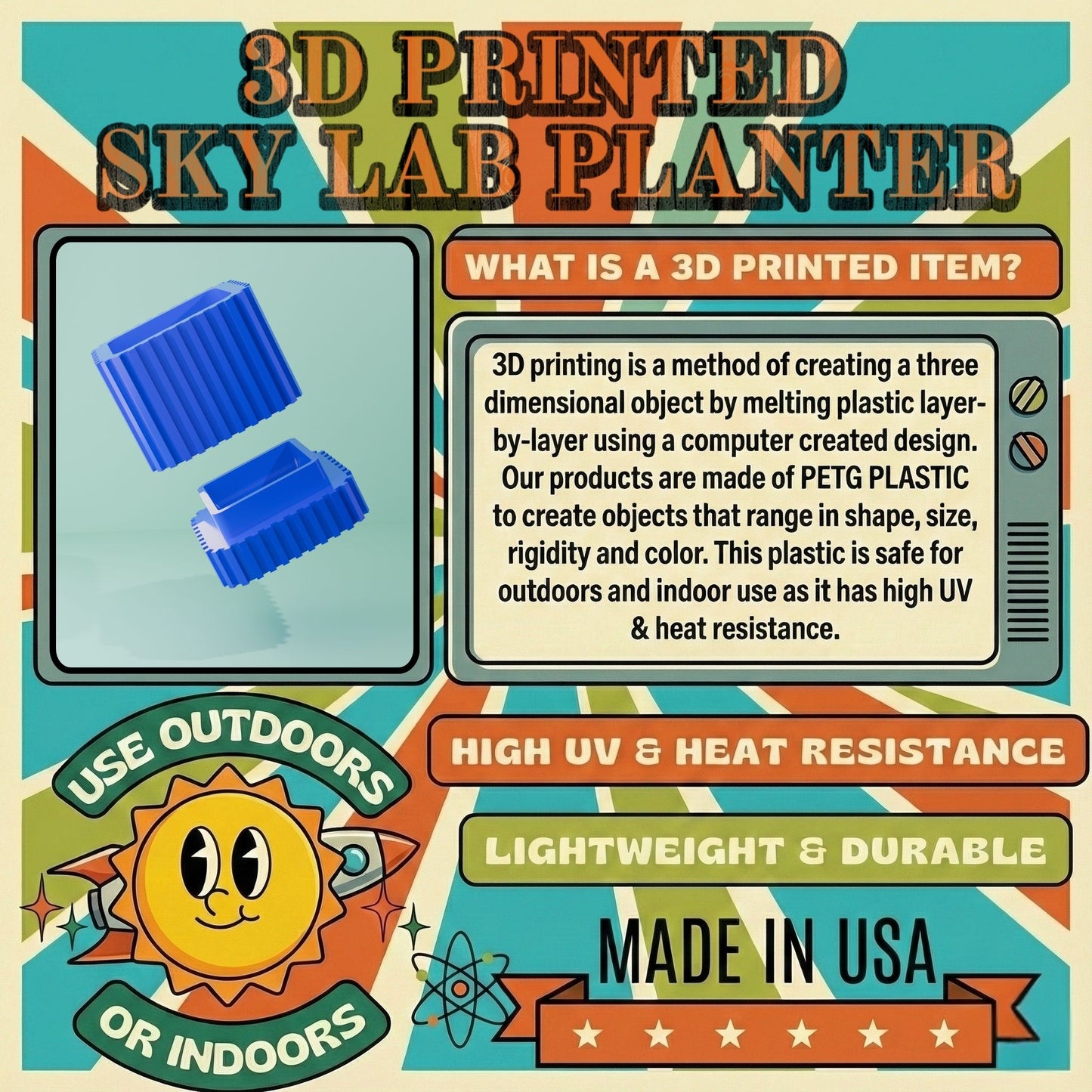 Space Age Sky Lab Planter