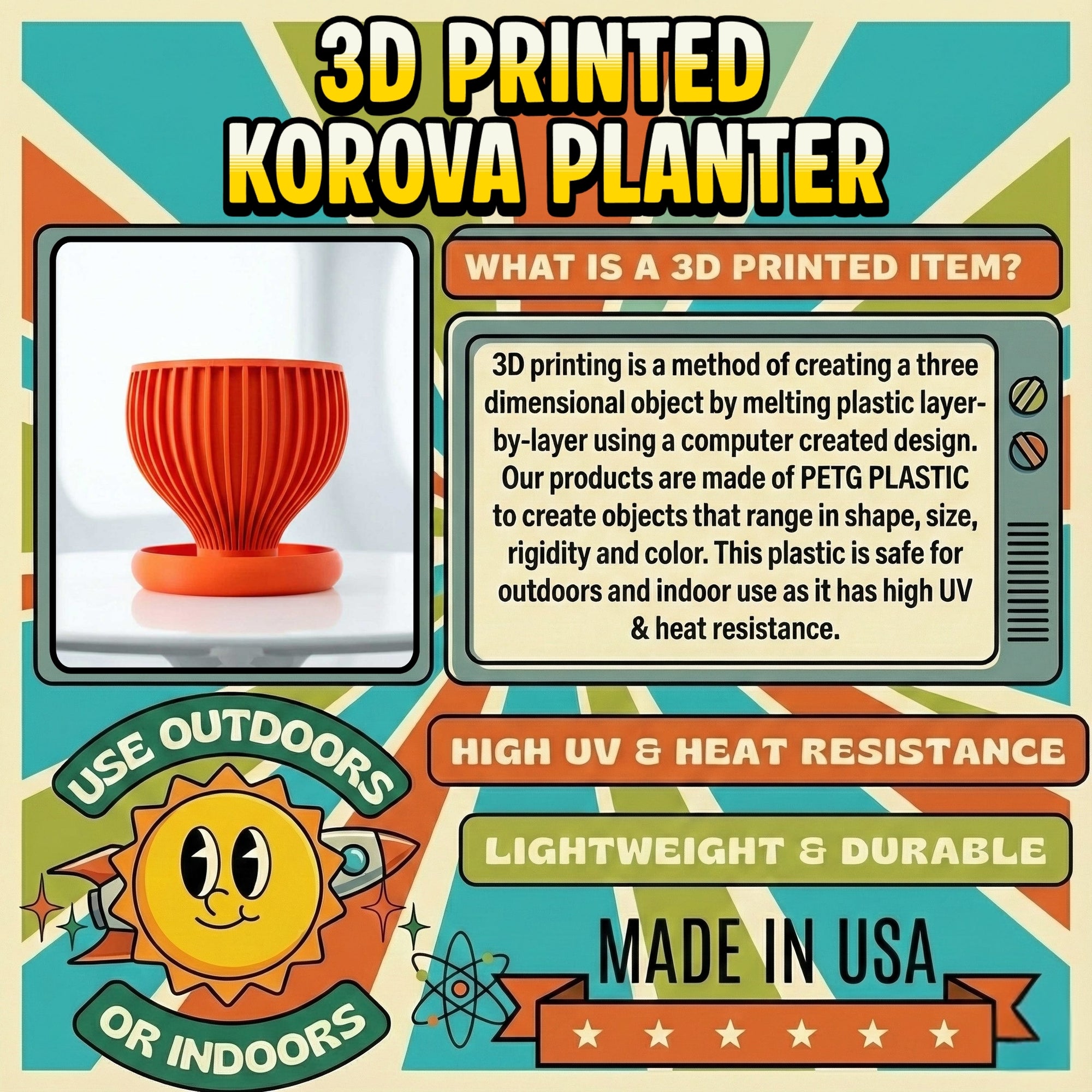 The Korova Space Age Planter