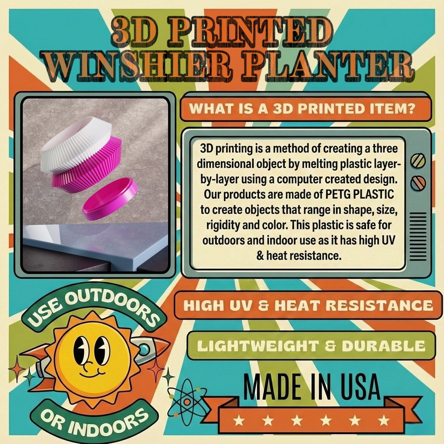 Winshire Space Age Planter