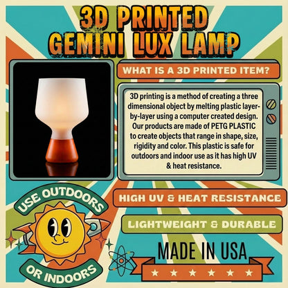 Space Age Mushroom Gemini Lux Lamp