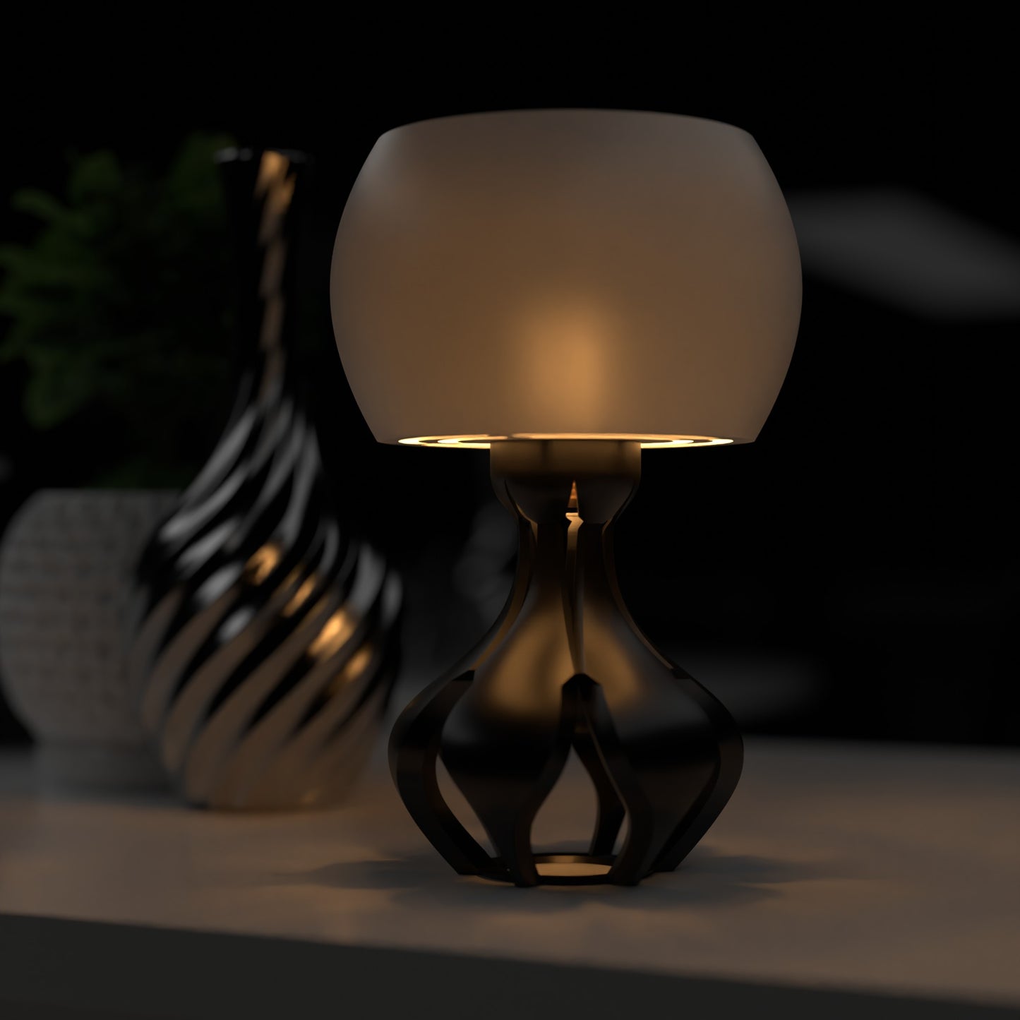 Yunari Retro Futuristic Lamp Mid Century Modern