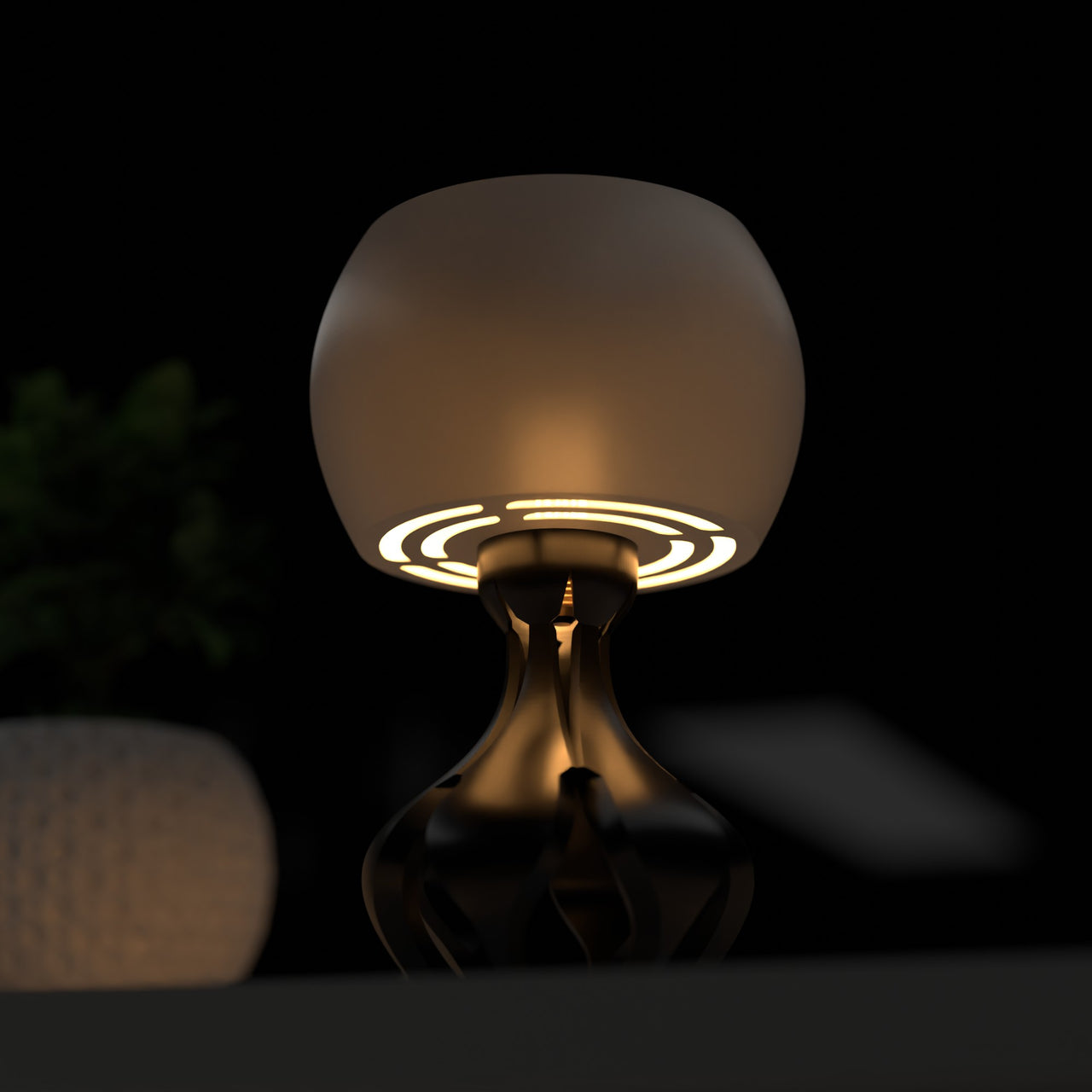 Yunari Retro Futuristic Lamp Mid Century Modern