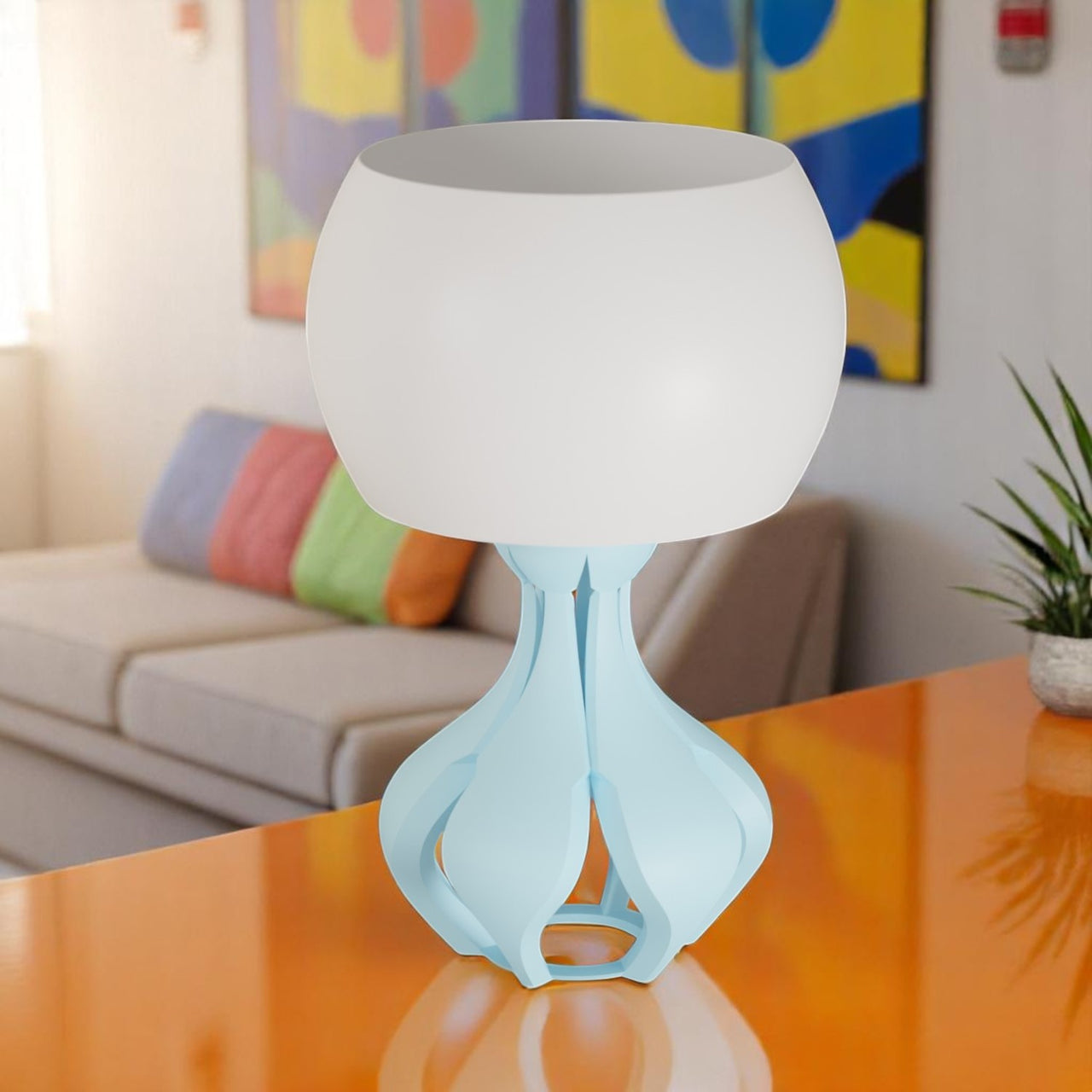 Yunari Retro Futuristic Lamp Mid Century Modern