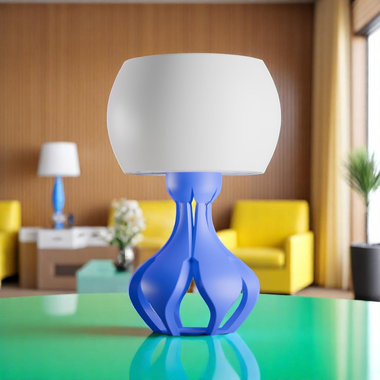 Yunari Retro Futuristic Lamp Mid Century Modern