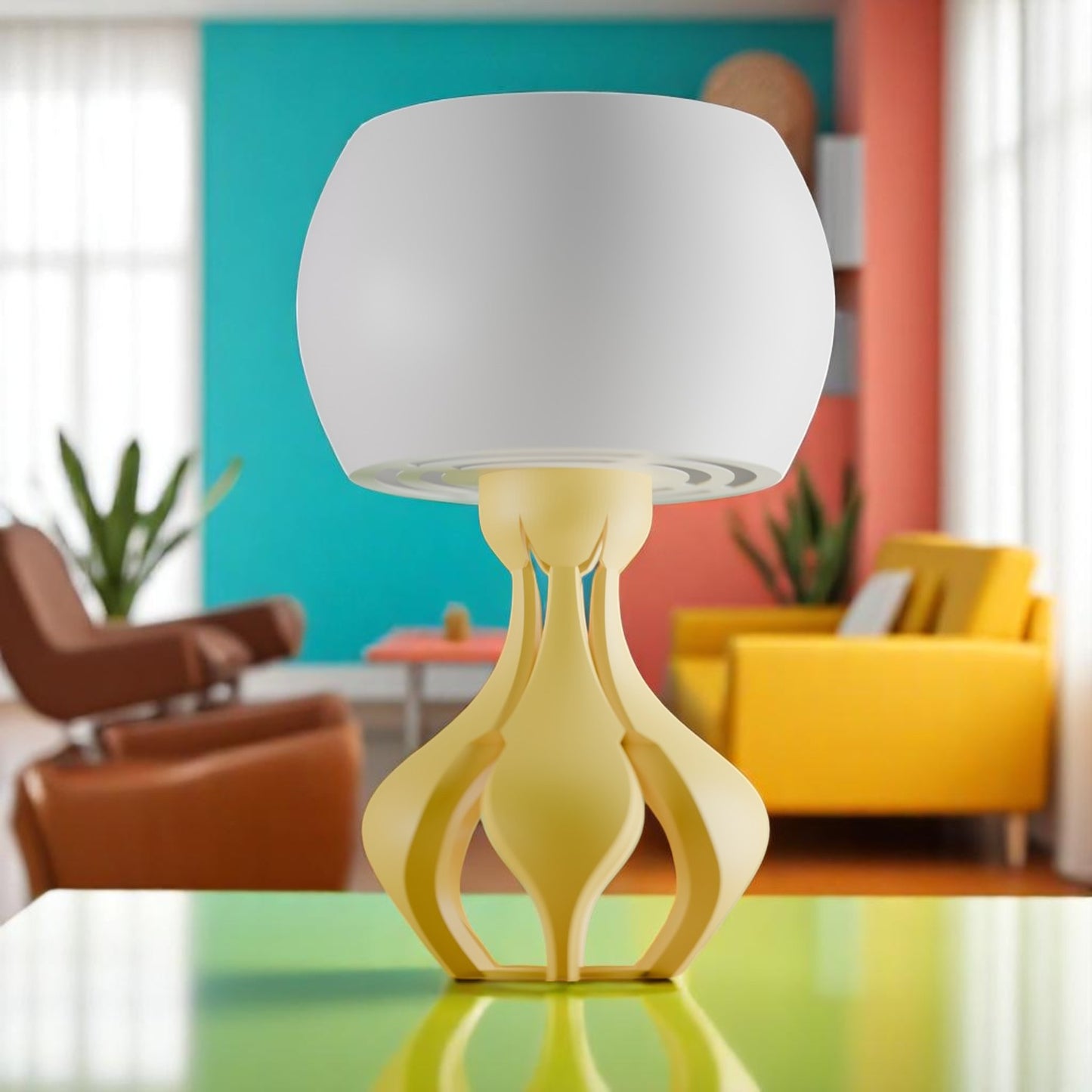 Yunari Retro Futuristic Lamp Mid Century Modern