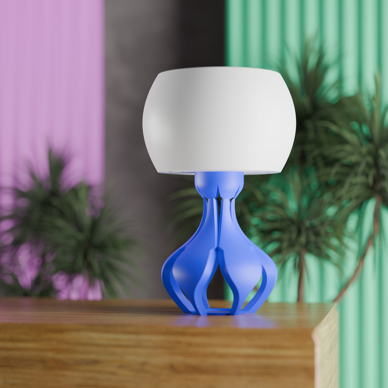 Yunari Retro Futuristic Lamp Mid Century Modern