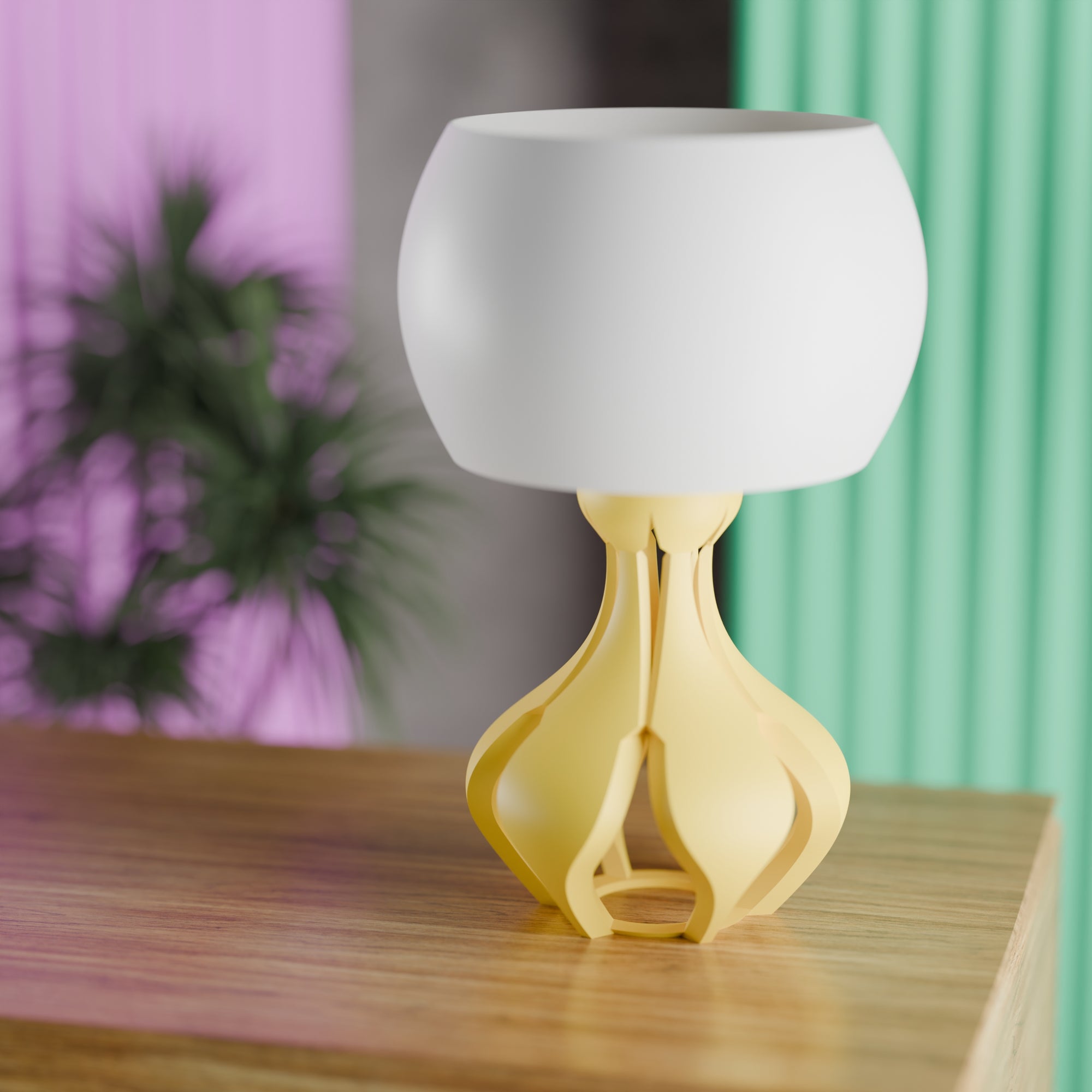 Yunari Retro Futuristic Lamp Mid Century Modern