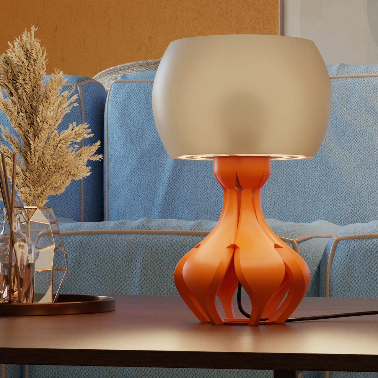 Yunari Retro Futuristic Lamp Mid Century Modern