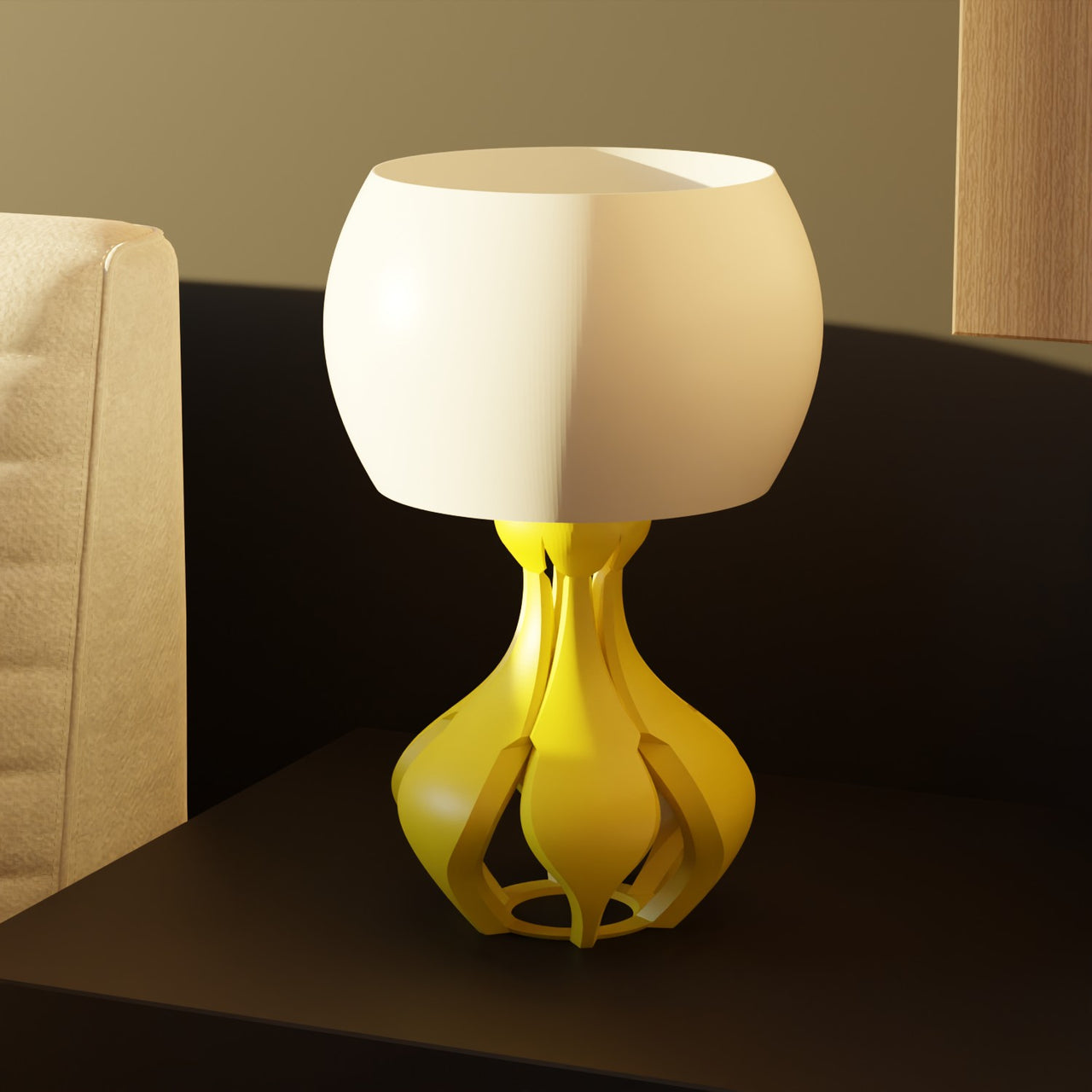 Yunari Retro Futuristic Lamp Mid Century Modern