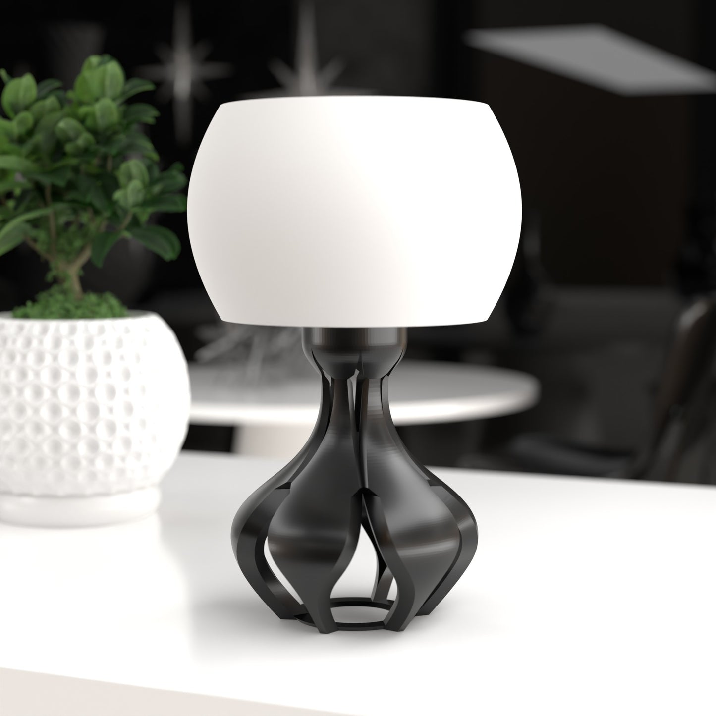 Yunari Retro Futuristic Lamp Mid Century Modern