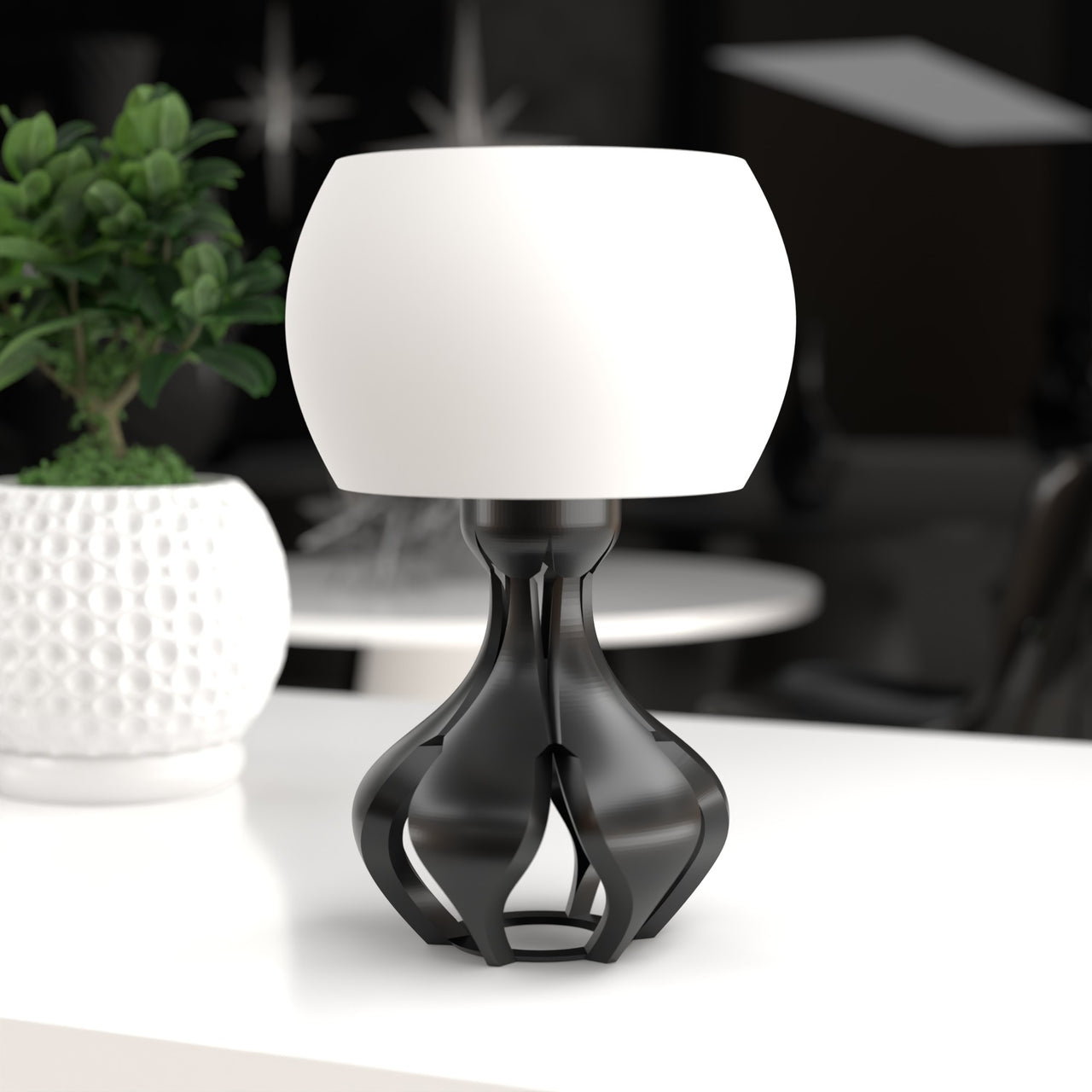 Yunari Retro Futuristic Lamp Mid Century Modern