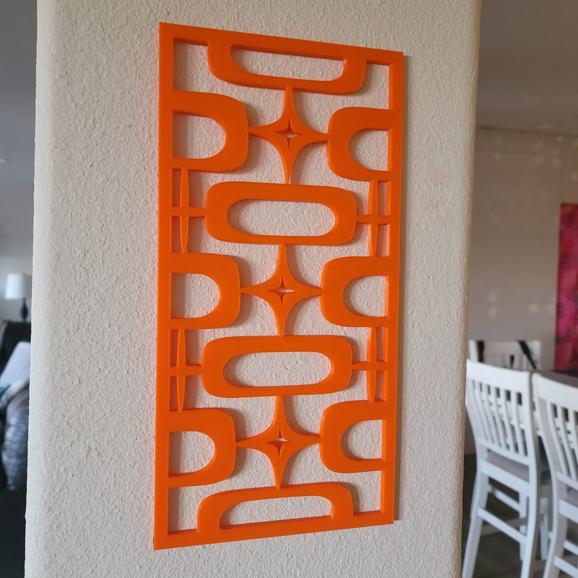 Atomic Ovals Stars Vintage Style Décor Panels