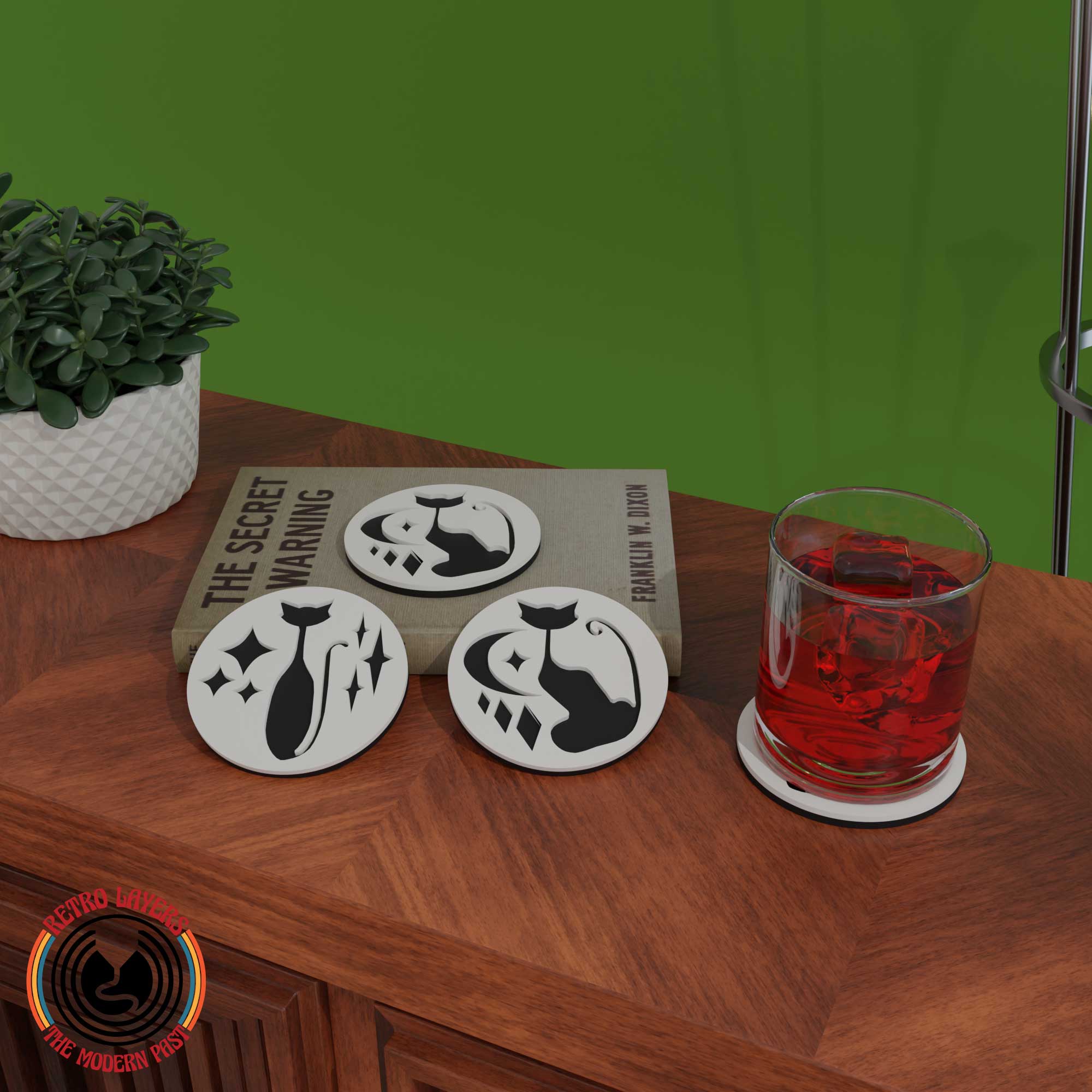 Atomic Cat Coaster Set (4 Pack)