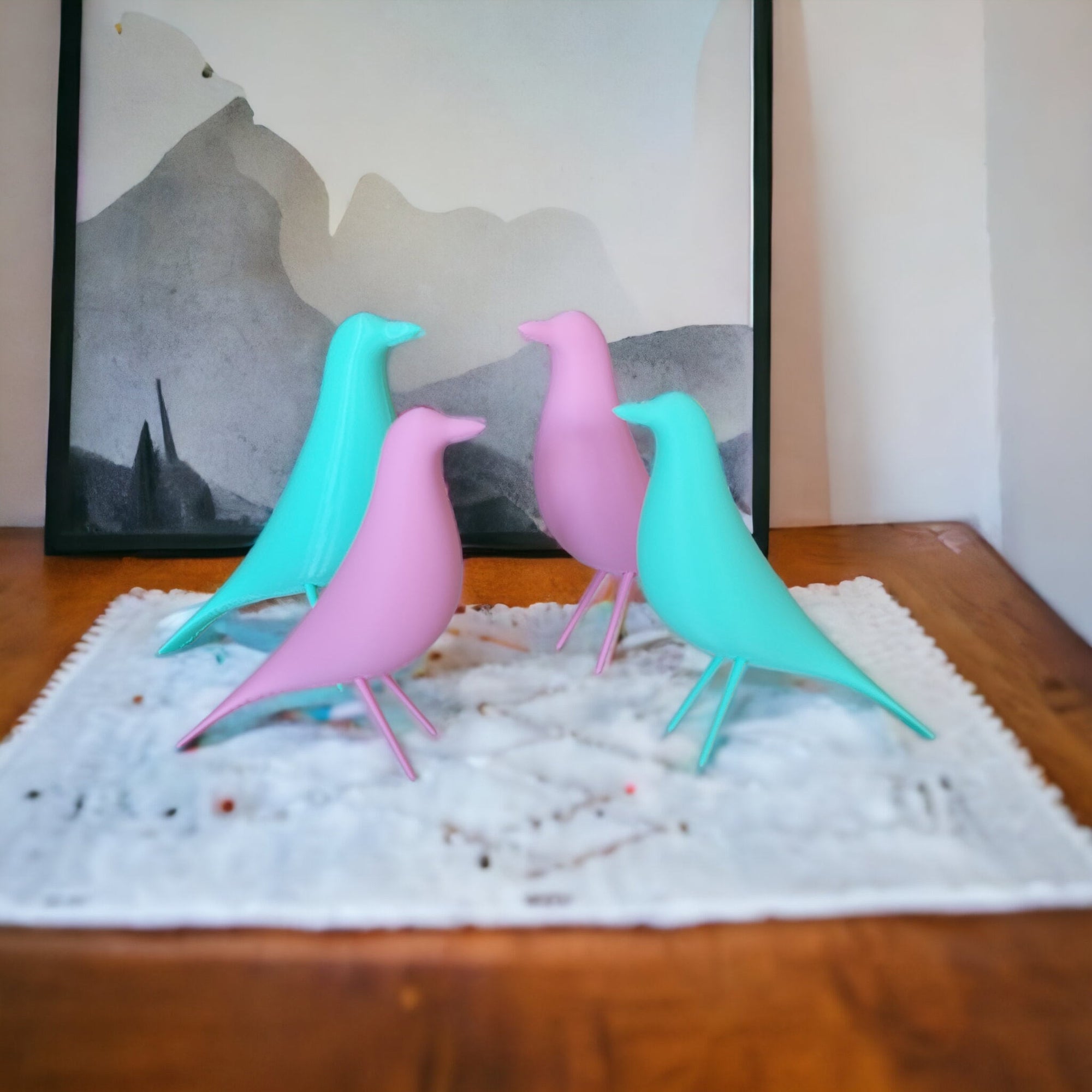 MCM Minimalist Bird Family (Set of 2)