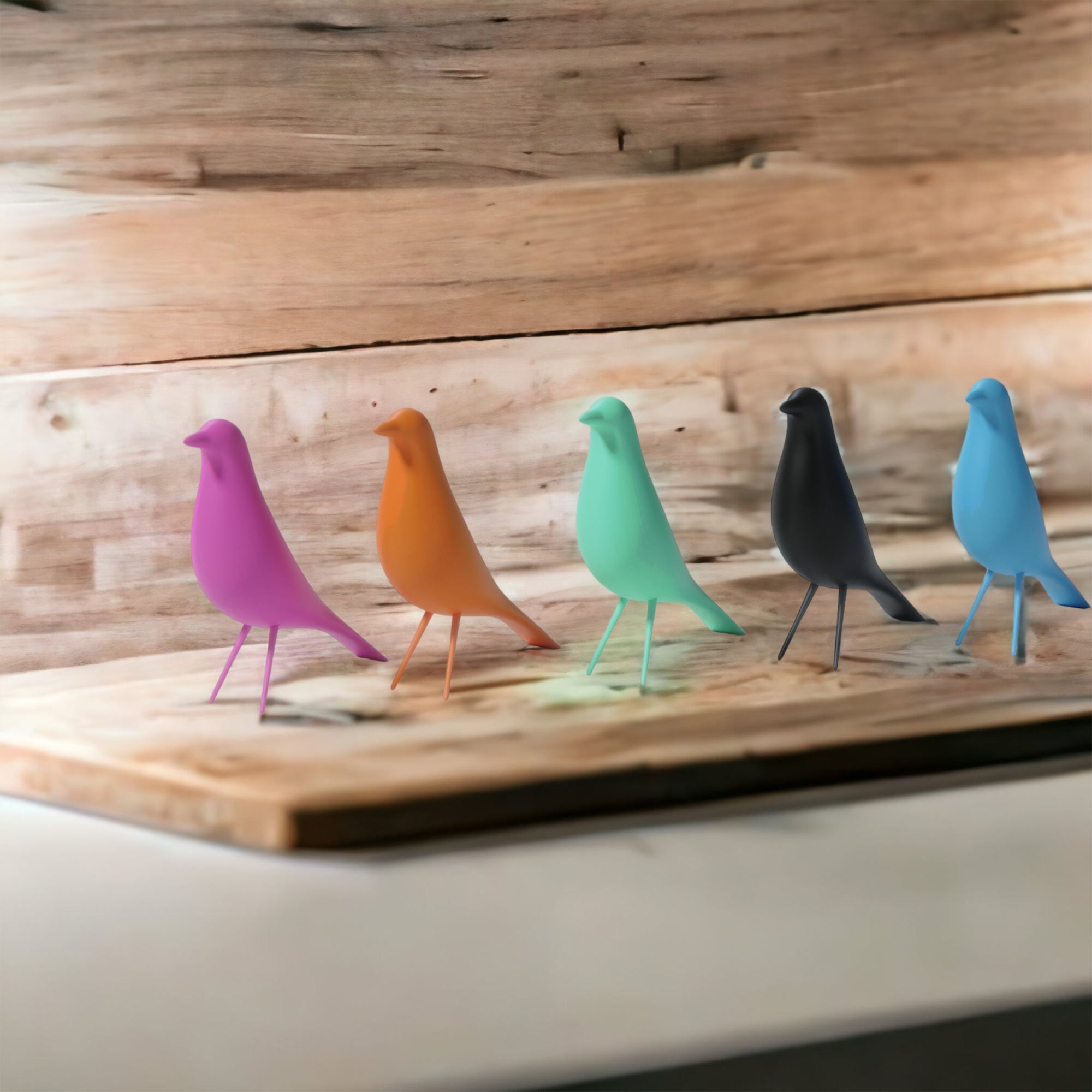 MCM Minimalist Bird Family (Set of 2)