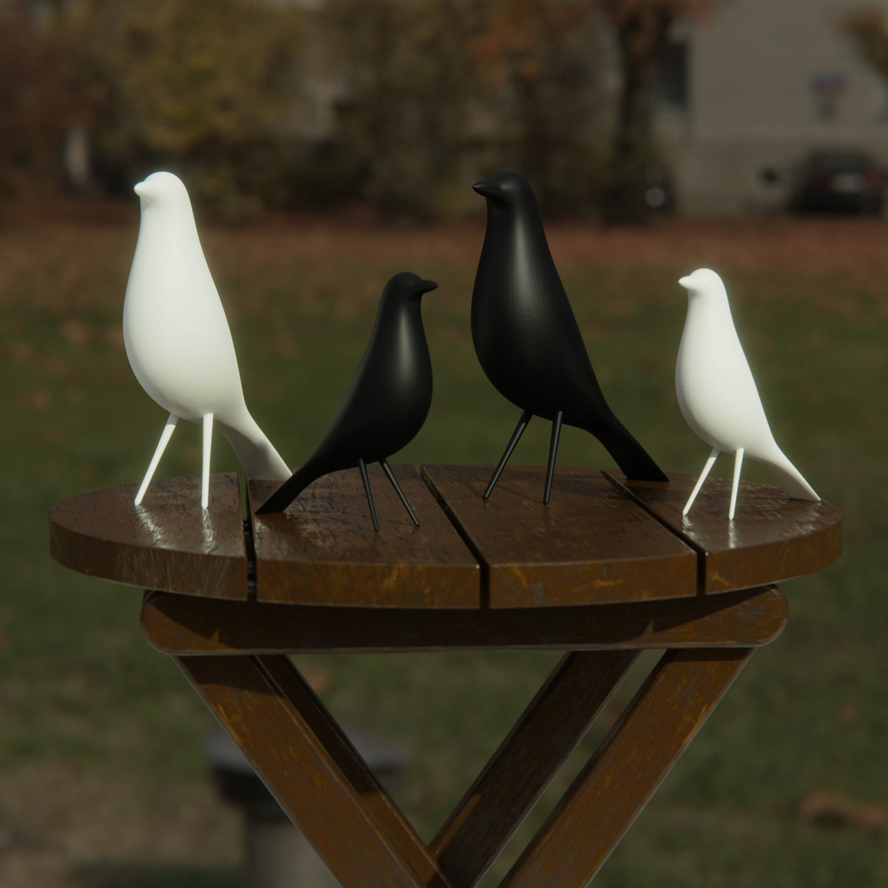 MCM Minimalist Bird Family (Set of 2)