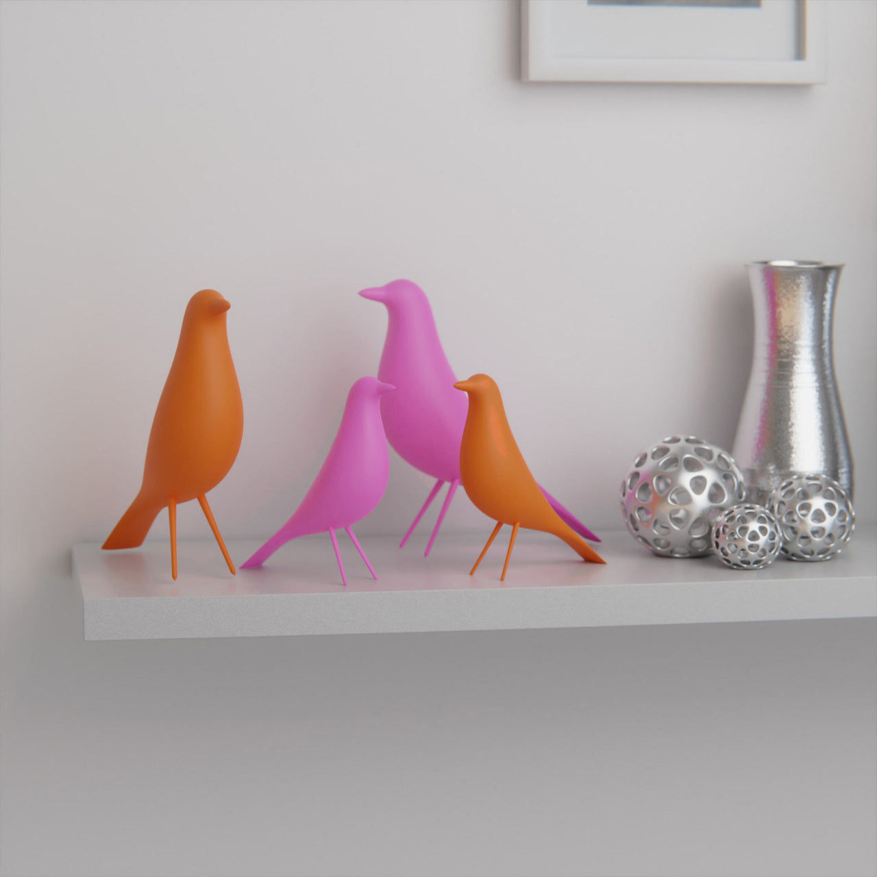 MCM Minimalist Bird Family (Set of 2)