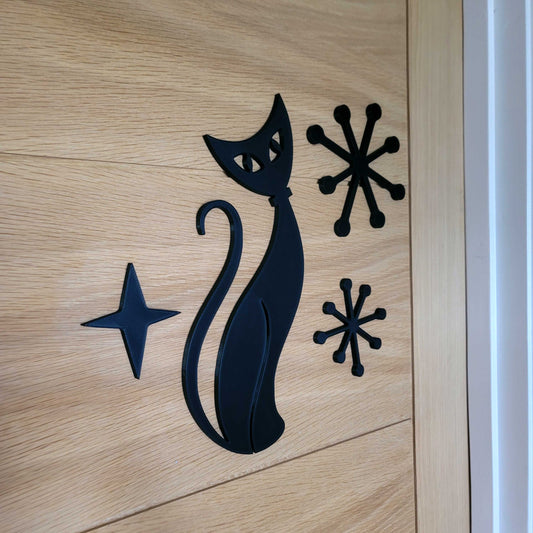 Atomic Cat Starbursts Midcentury Wall Decor