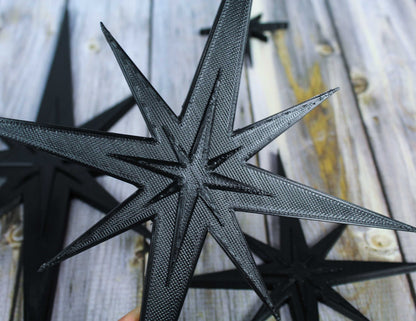 Mid Century Modern Vintage Style Starbursts 4 Piece Set Wall Decor
