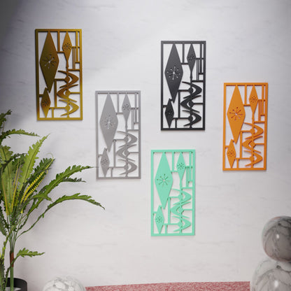 Atomic Triple Diamond Jacks Vintage Style Décor Panels