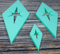 Midcentury Modern Diamond Starbursts Wall Decor