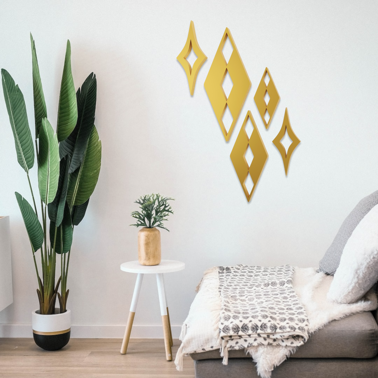 Palm Springs Paradise Diamond Stars Wall Décor