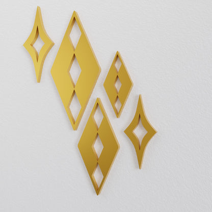 Palm Springs Paradise Diamond Stars Wall Décor