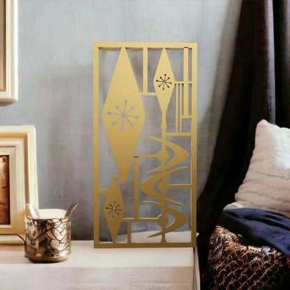 Atomic Triple Diamond Jacks Vintage Style Décor Panels