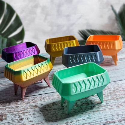 Space Age Retro Box Pod Planter