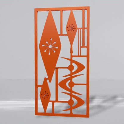 Atomic Triple Diamond Jacks Vintage Style Décor Panels