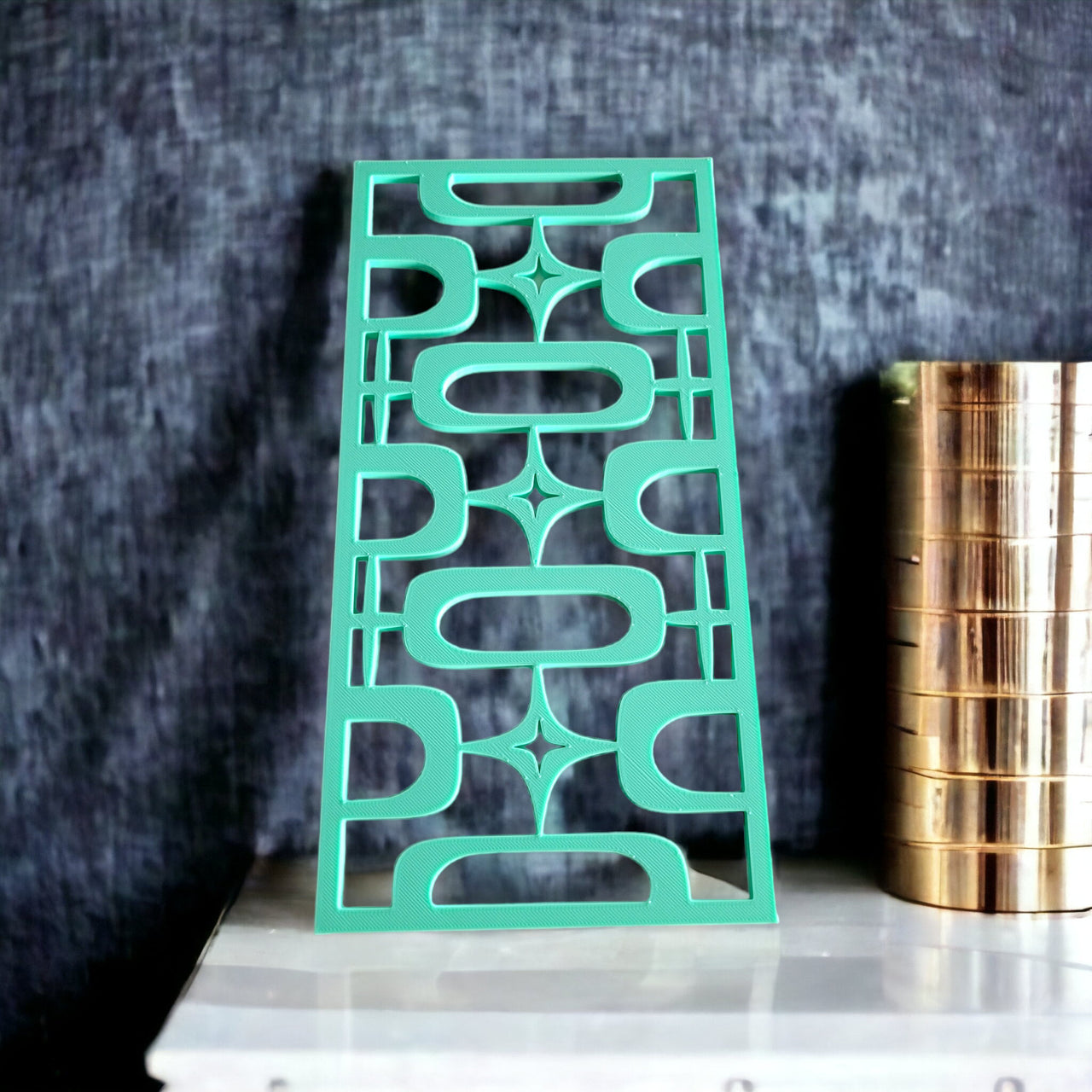 Atomic Ovals Stars Vintage Style Décor Panels