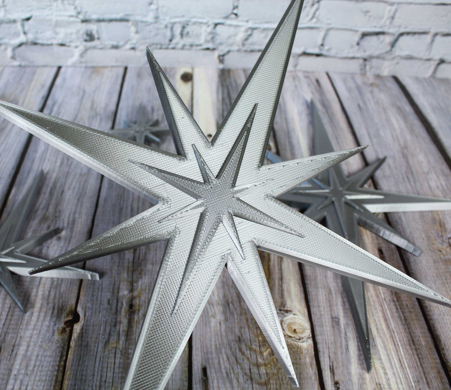 Mid Century Modern Vintage Style Starbursts 4 Piece Set Wall Decor