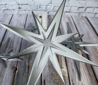 Mid Century Modern Vintage Style Starbursts 4 Piece Set Wall Decor
