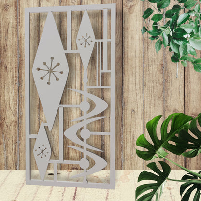 Atomic Triple Diamond Jacks Vintage Style Décor Panels